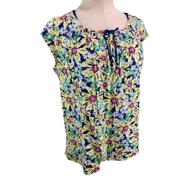 Medium Petite Carol Hochman Women's Sleepwear Shirts Cami and Tshirt Floral - Picture 1 of 11